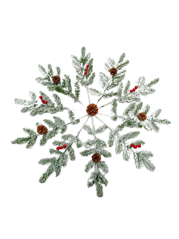 Altre decorazioni natalizie speciali a forma di fiocco di neve-SWFL206002