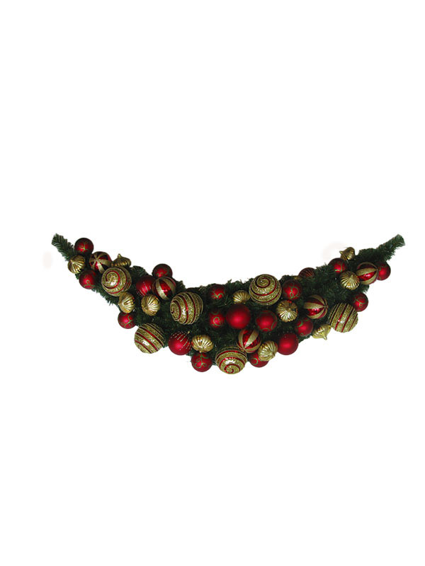 Ghirlanda Di Natale Con Palline Festive Colorate