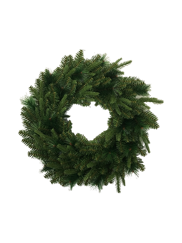 Serie di aghi di pino in PVC PE: ghirlanda natalizia da 60 cm